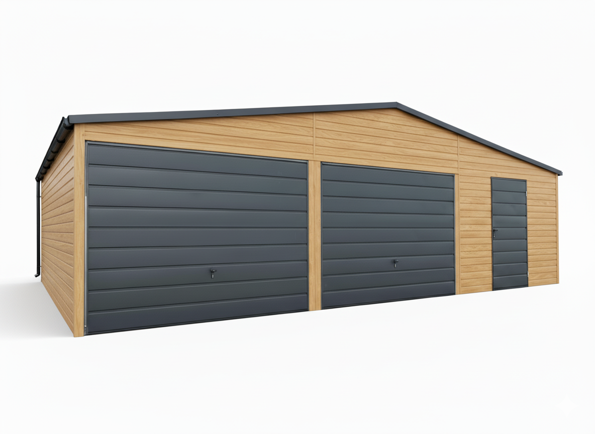 Garaż blaszany dwustanowiskowy 8x5